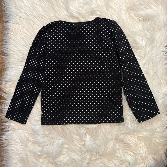 Gymboree Vintage Girls Winter Holiday Penguin Ribbon Polka Dot Tee Size 5 - Picture 4 of 4